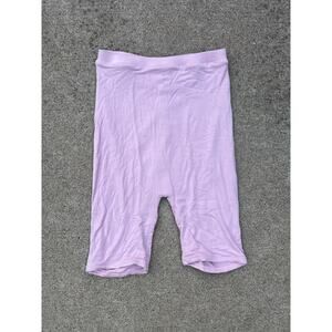 NWT Oh Polly Bo+Tee Pink Scrunch Butt Biker Shorts Size 6 High Waist‎ Athletic